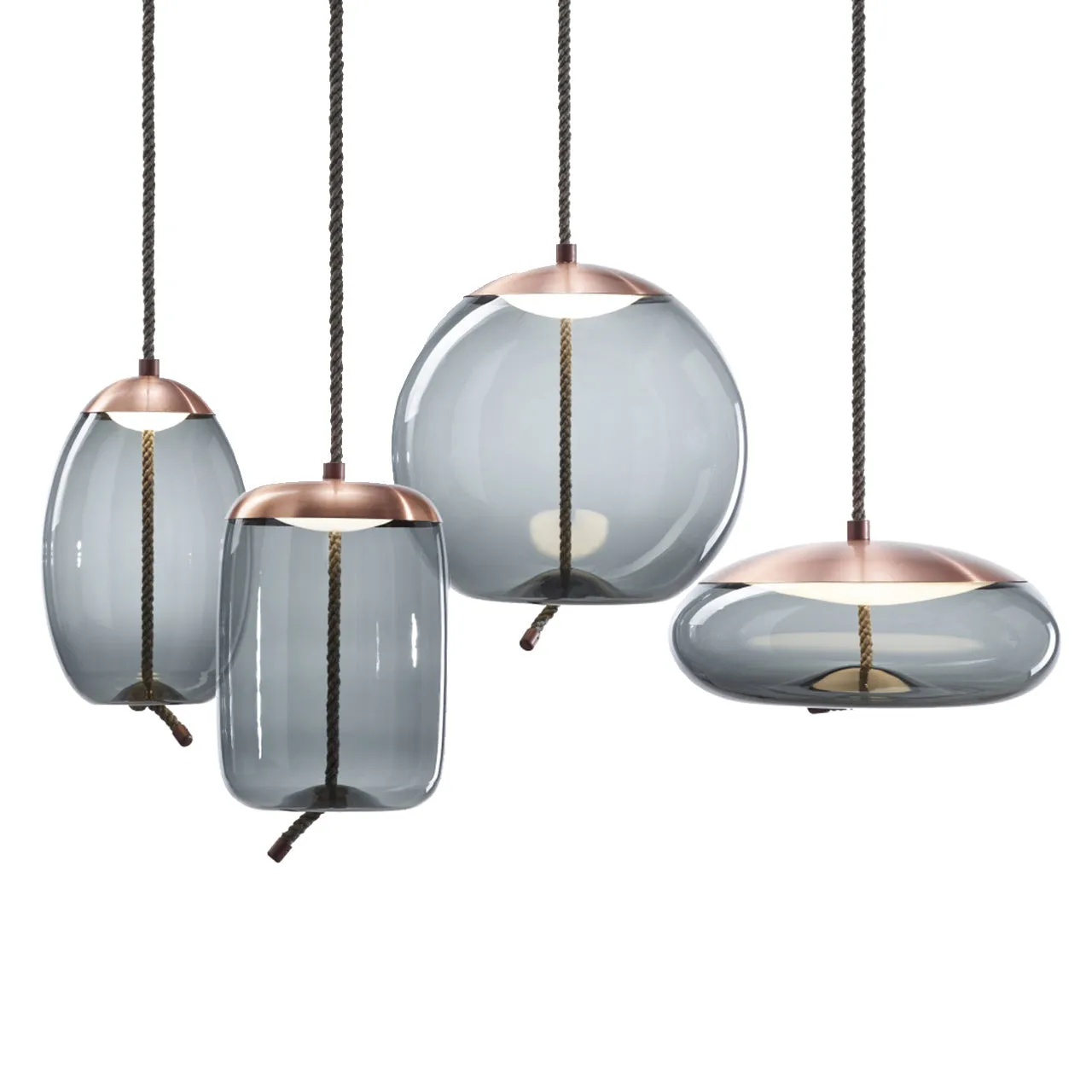"Knot Cilindro" Large Pendant Light by Chiaramonte Marin