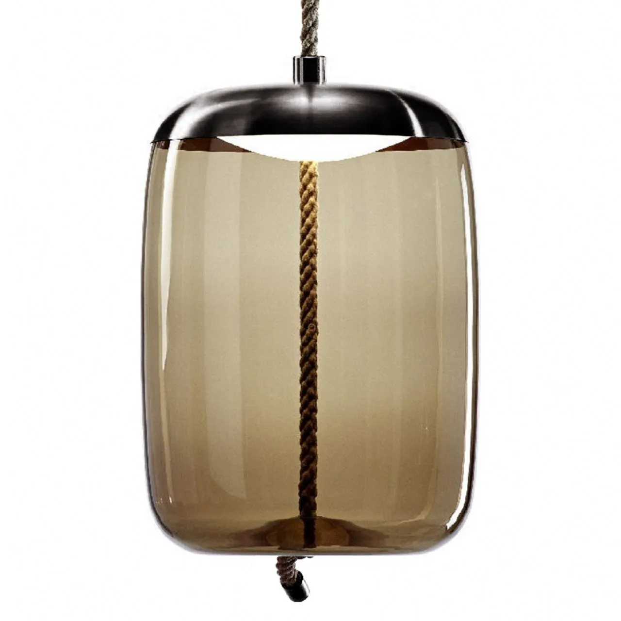 "Knot Cilindro" Large Pendant Light by Chiaramonte Marin