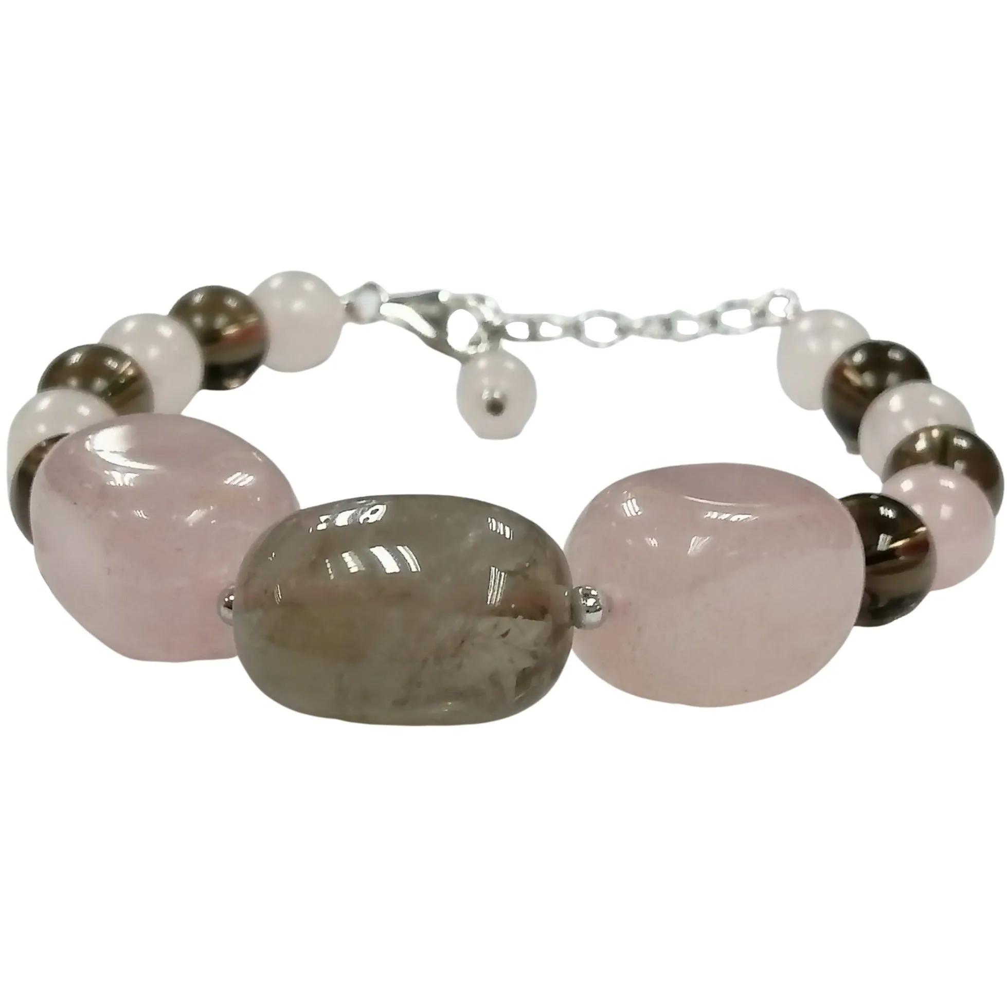 Rose Quartz Natural Stone Ladies Fancy Bracelet | Natural Gemstone Bracelet | Fancy Bracelet for women's