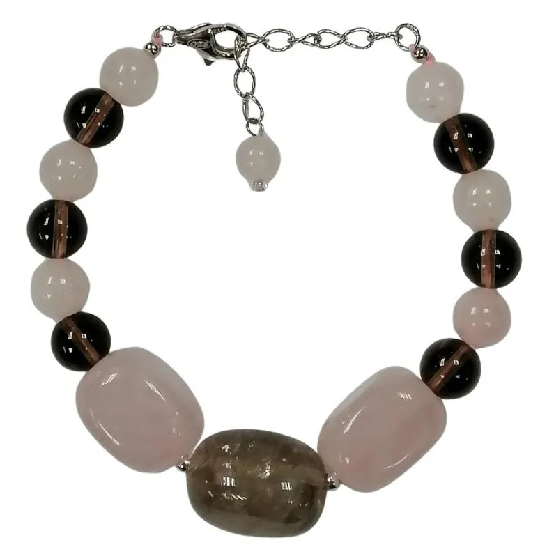 Rose Quartz Natural Stone Ladies Fancy Bracelet | Natural Gemstone Bracelet | Fancy Bracelet for women's