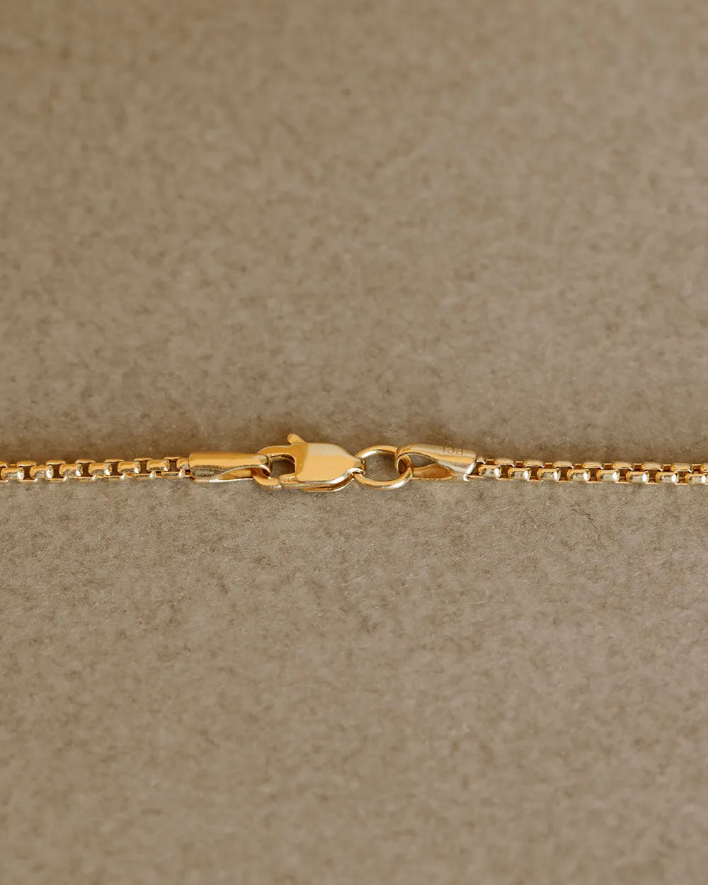 Round Box-Cut Gold Chain