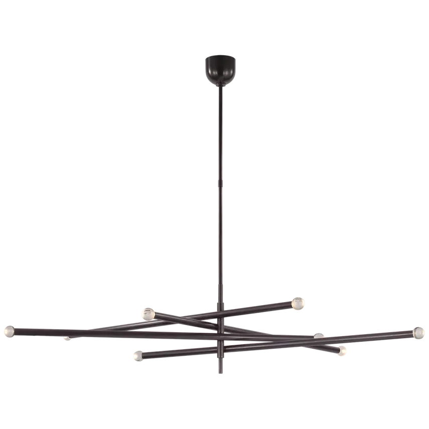 Roussea Grande Eight Light Articulating Chandelier