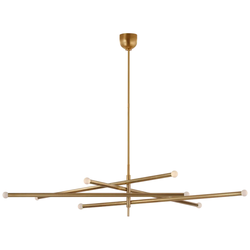 Roussea Grande Eight Light Articulating Chandelier