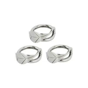 SAGE KONCPT Willow Leaf Napkin Ring (Set Of 6)