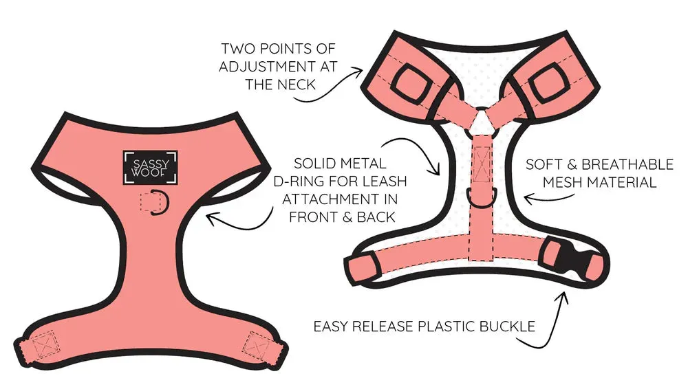 Sassy Woof Adjustable Dog Harness, Nickelodeon Rugrats