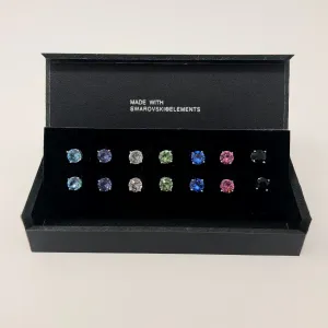 Set of Round-Shaped Colorful Studs
