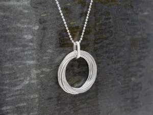Silver Multi-Rings Pendant