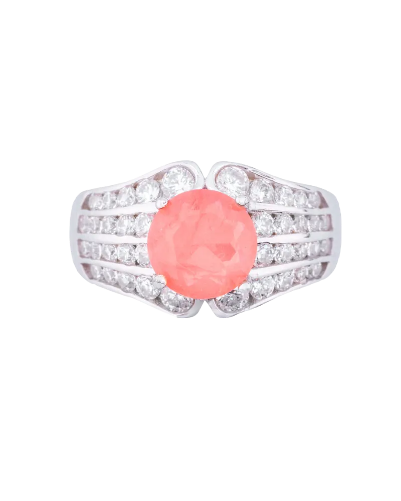 Silver Peach Ring