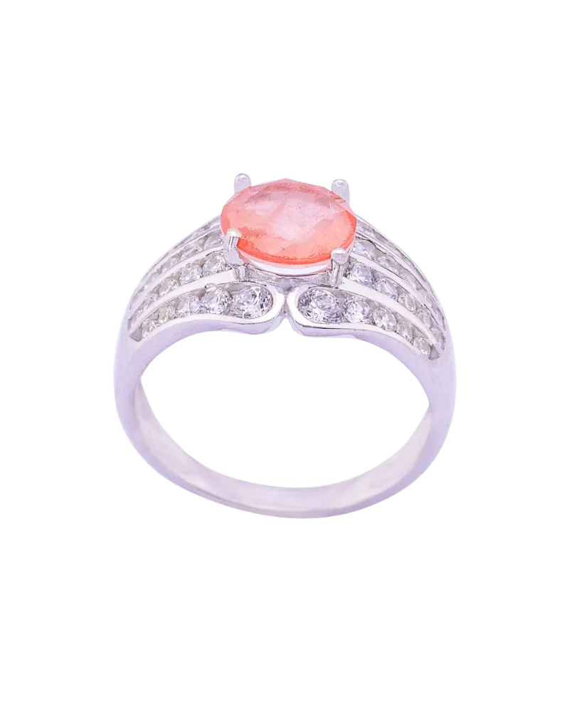 Silver Peach Ring