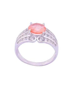 Silver Peach Ring