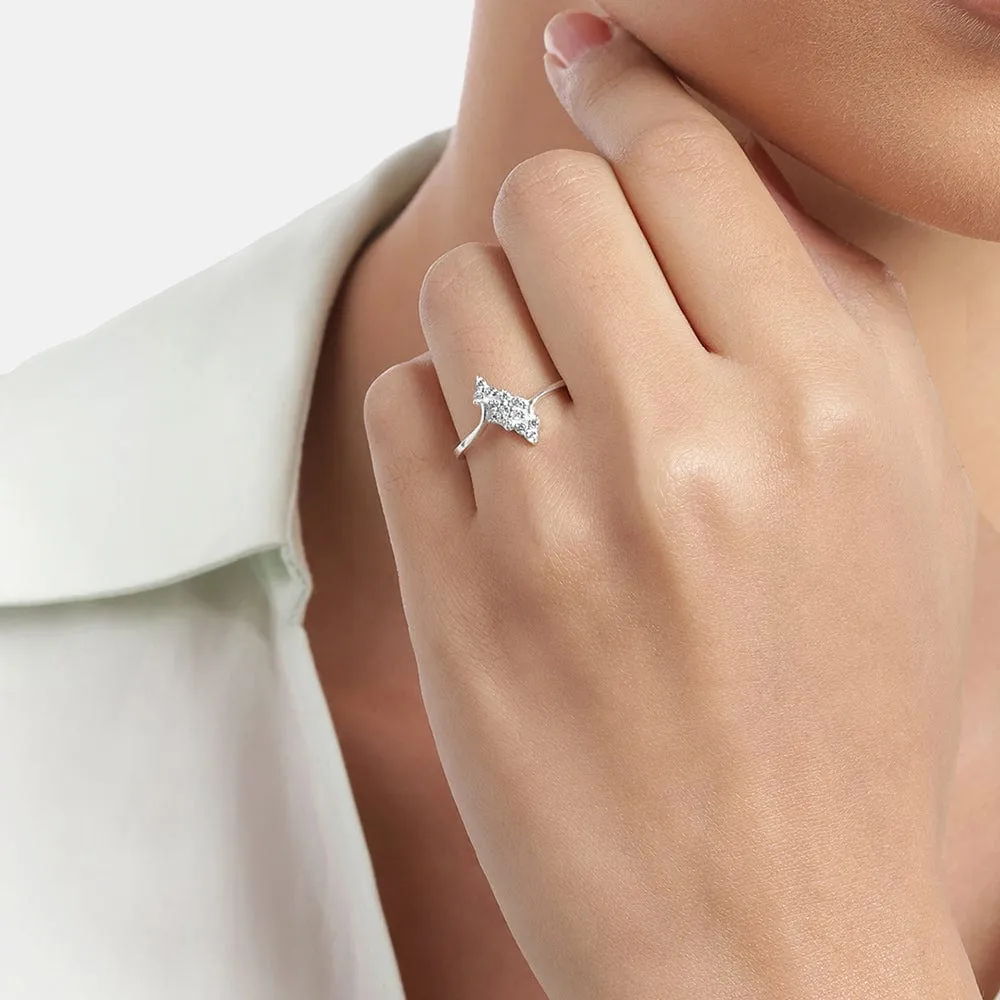 Silver Zircon Ring