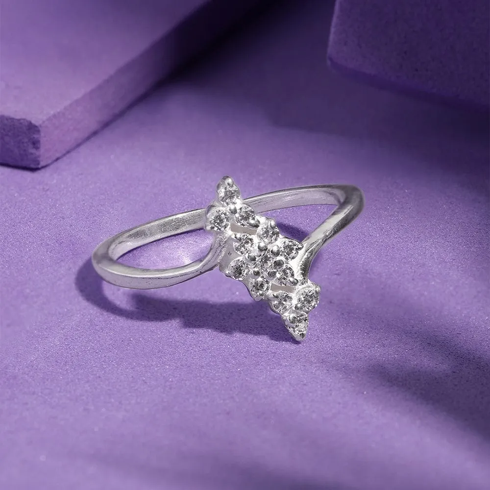 Silver Zircon Ring