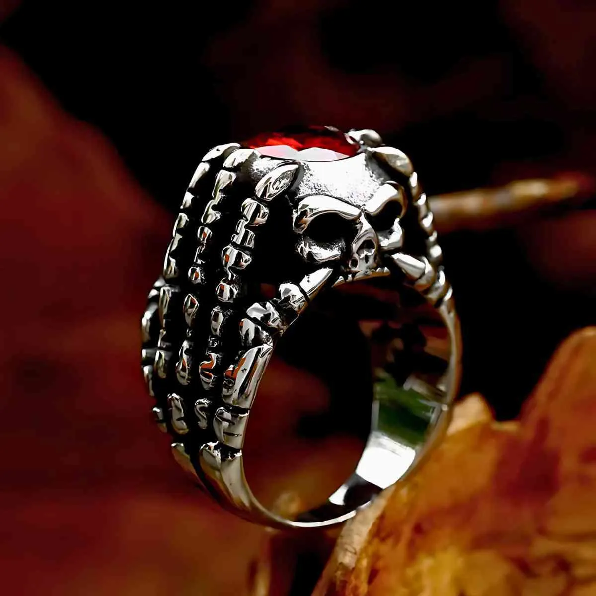 Skeleton Hand Engagement Ring