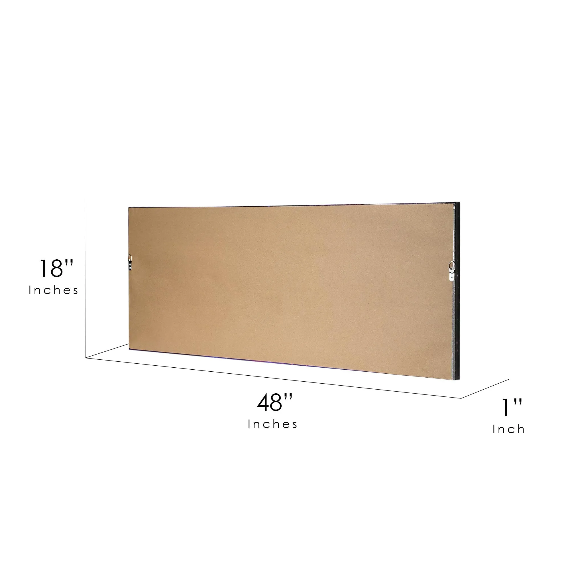 Solar System Glossy Lacquer Canvas Wall Art Print Panel - 48" x 18"