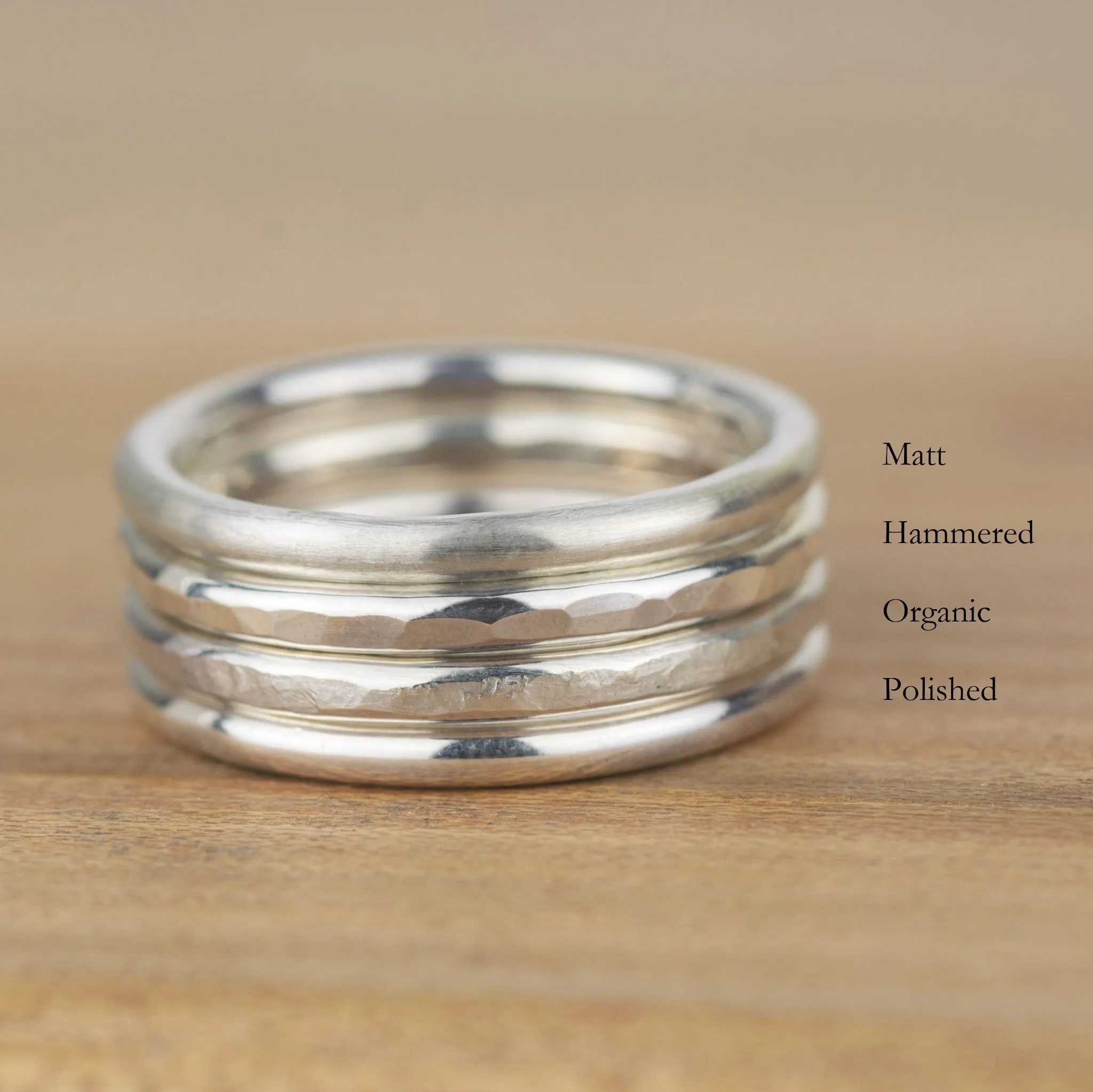 Solid Gold 2mm Halo Ring