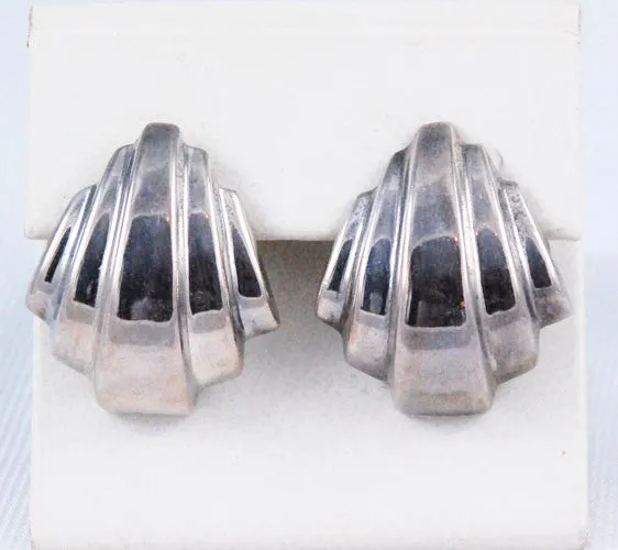 Sterling Contemporary Pierced Earrings