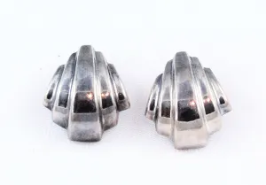 Sterling Contemporary Pierced Earrings