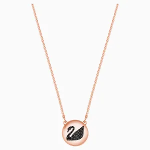Swarovski HALL SWAN PENDANT, Gray, Rose Gold - 5382446