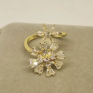 Swivel Crystal Snowflake Rings Are Versatile