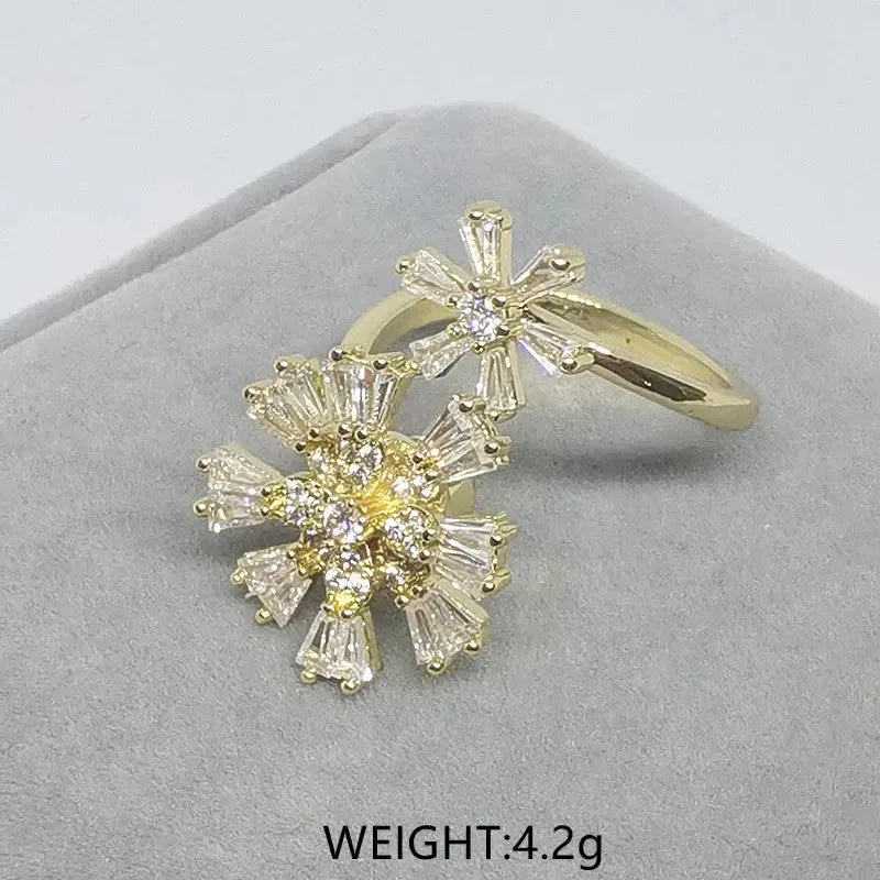 Swivel Crystal Snowflake Rings Are Versatile