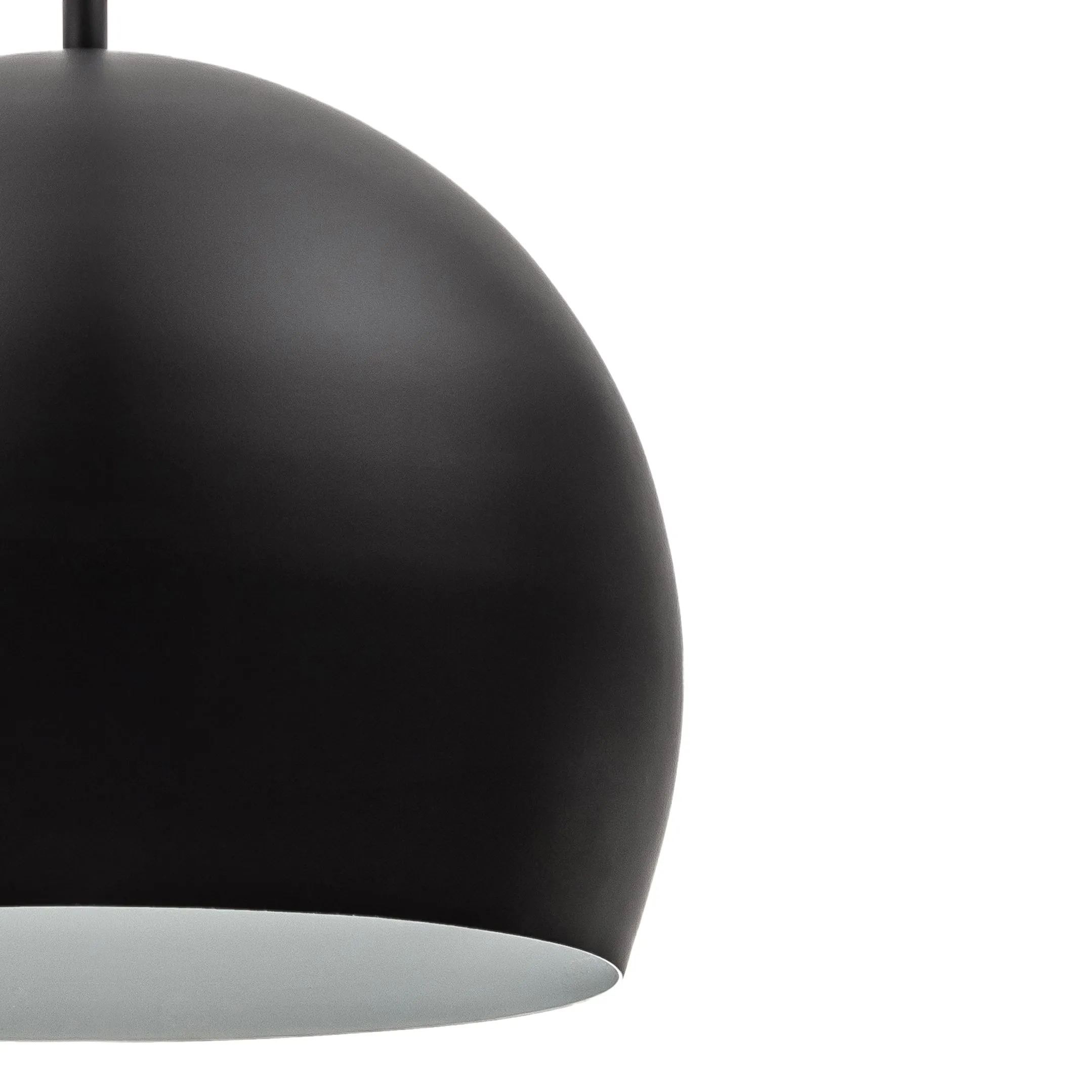 Tivoli 12" Dome Pendant Light in Matte Black