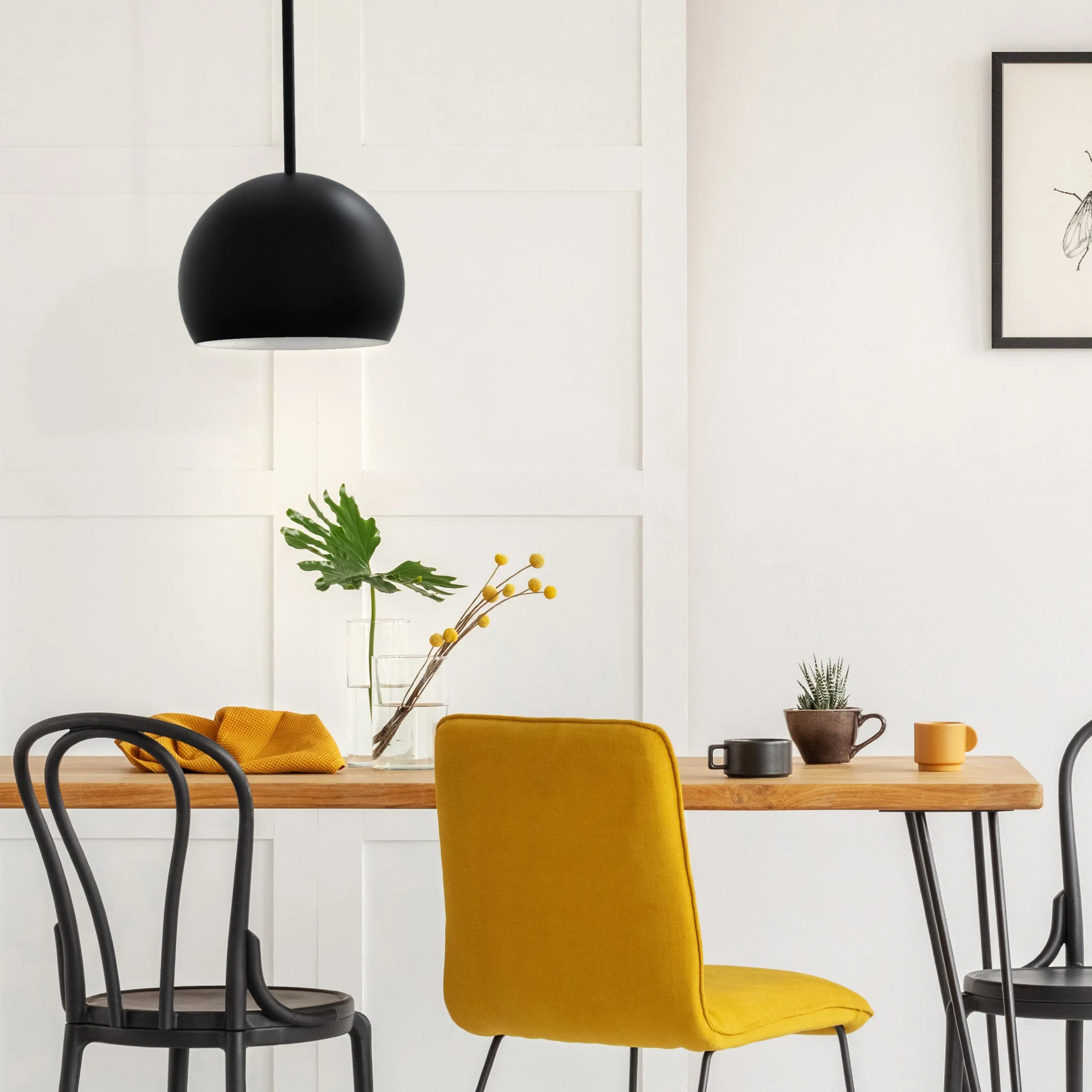 Tivoli 12" Dome Pendant Light in Matte Black
