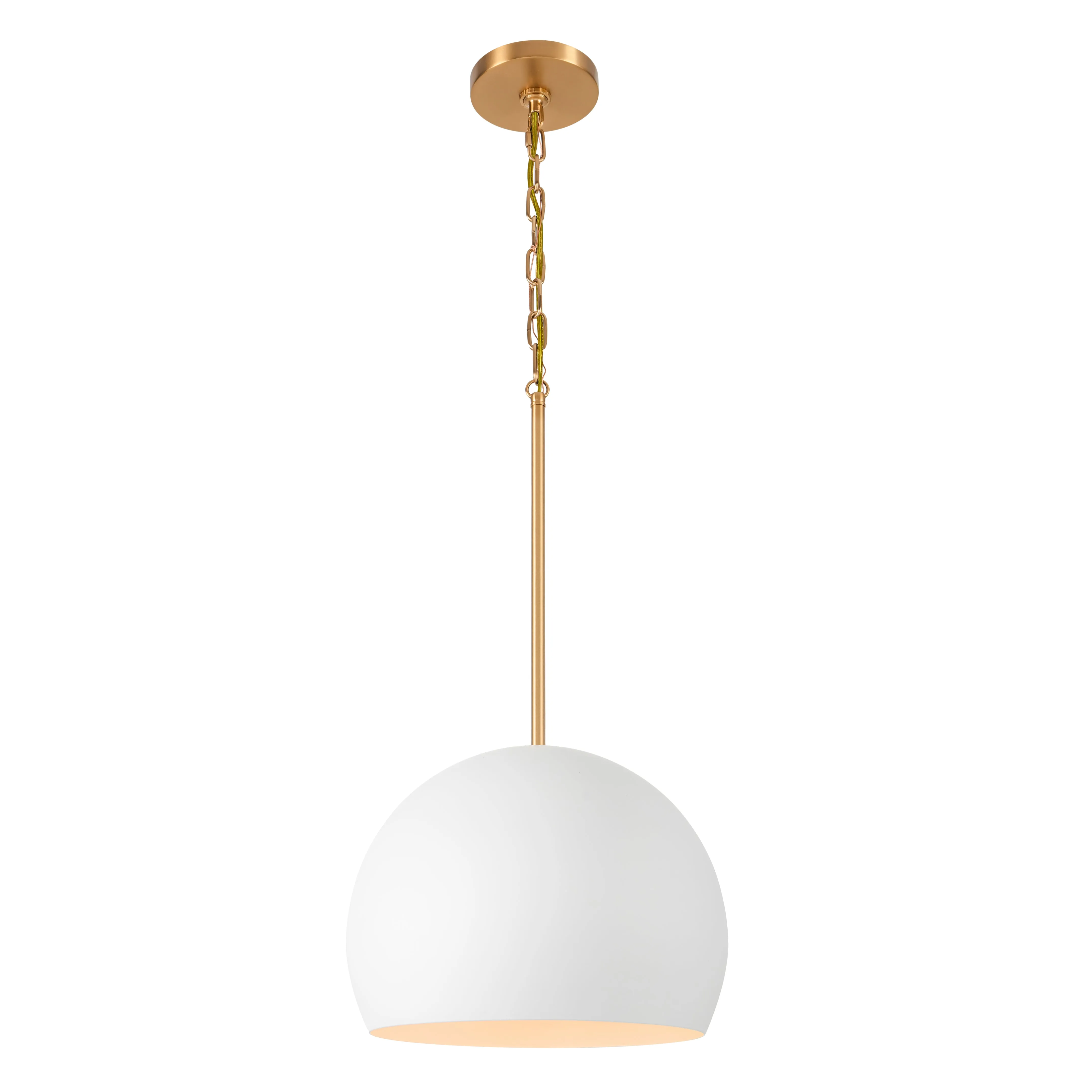 Tivoli 12" Dome Pendant Light in Matte White