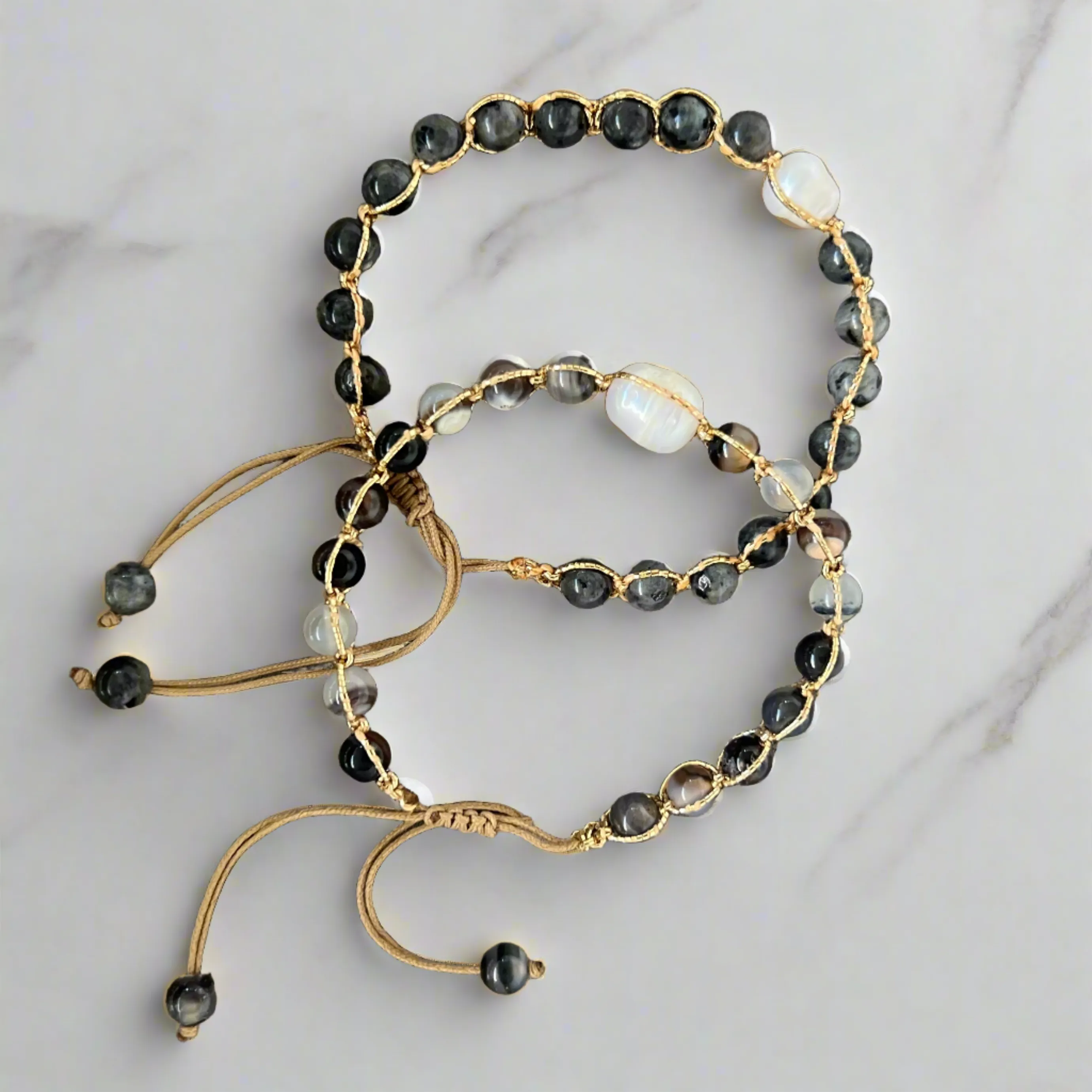 TM Weaved Stone Bracelet