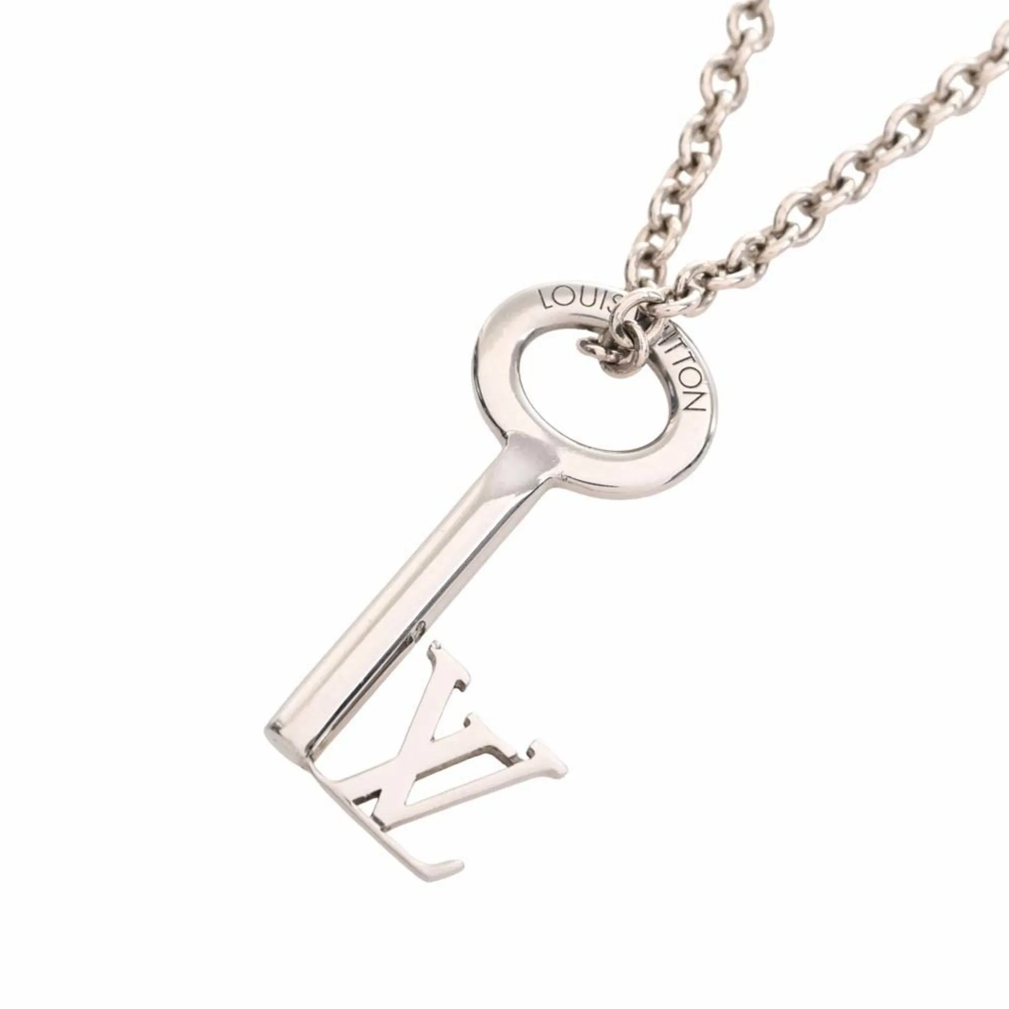 Trendy Inspired Louis Vuitton Lv Key Necklace M00678 Silver Men's