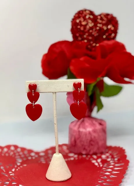 Valentine Tiered Clay Earrings