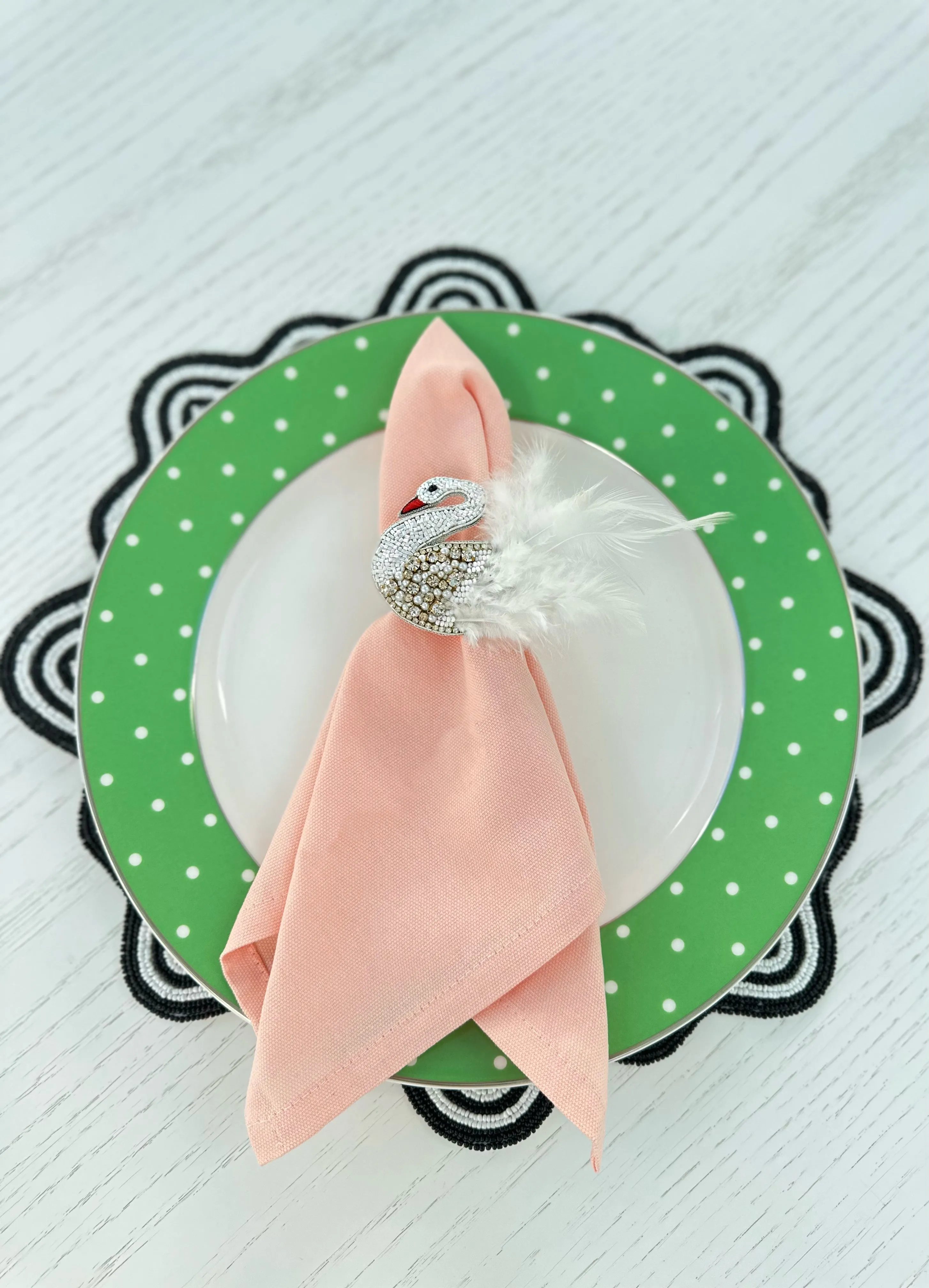 White Swan Napkin Ring