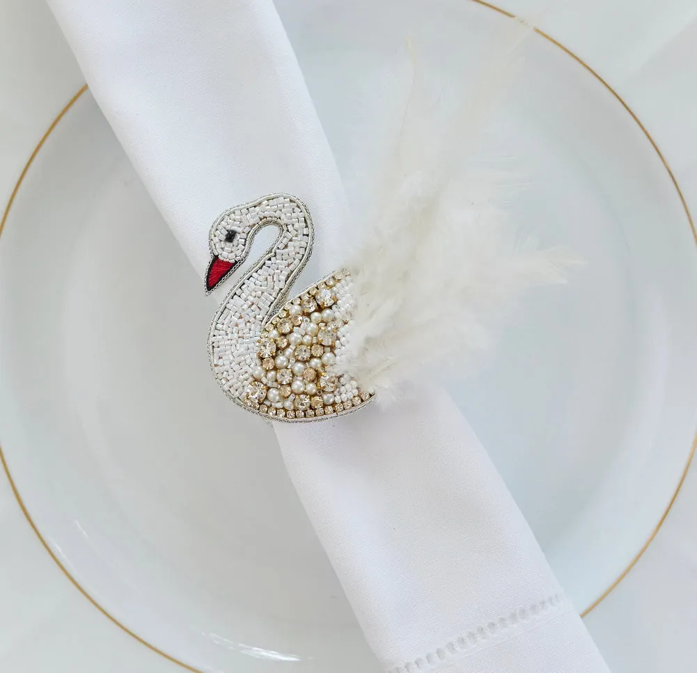 White Swan Napkin Ring