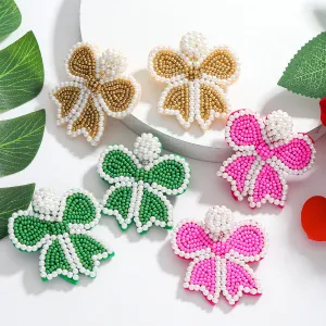 Wholesale Colorful butterfly pearl earrings