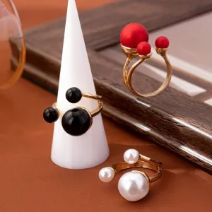 Wholesale Pearl Temperament Simple and Versatile Rings