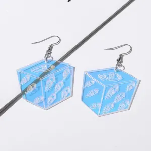 Wholesale Rainbow Colorful Eyes Acrylic Earrings