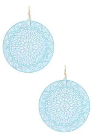 Women Round Acrylic Colorful Earrings