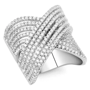 Women's Criss Cross Elegant Ring
