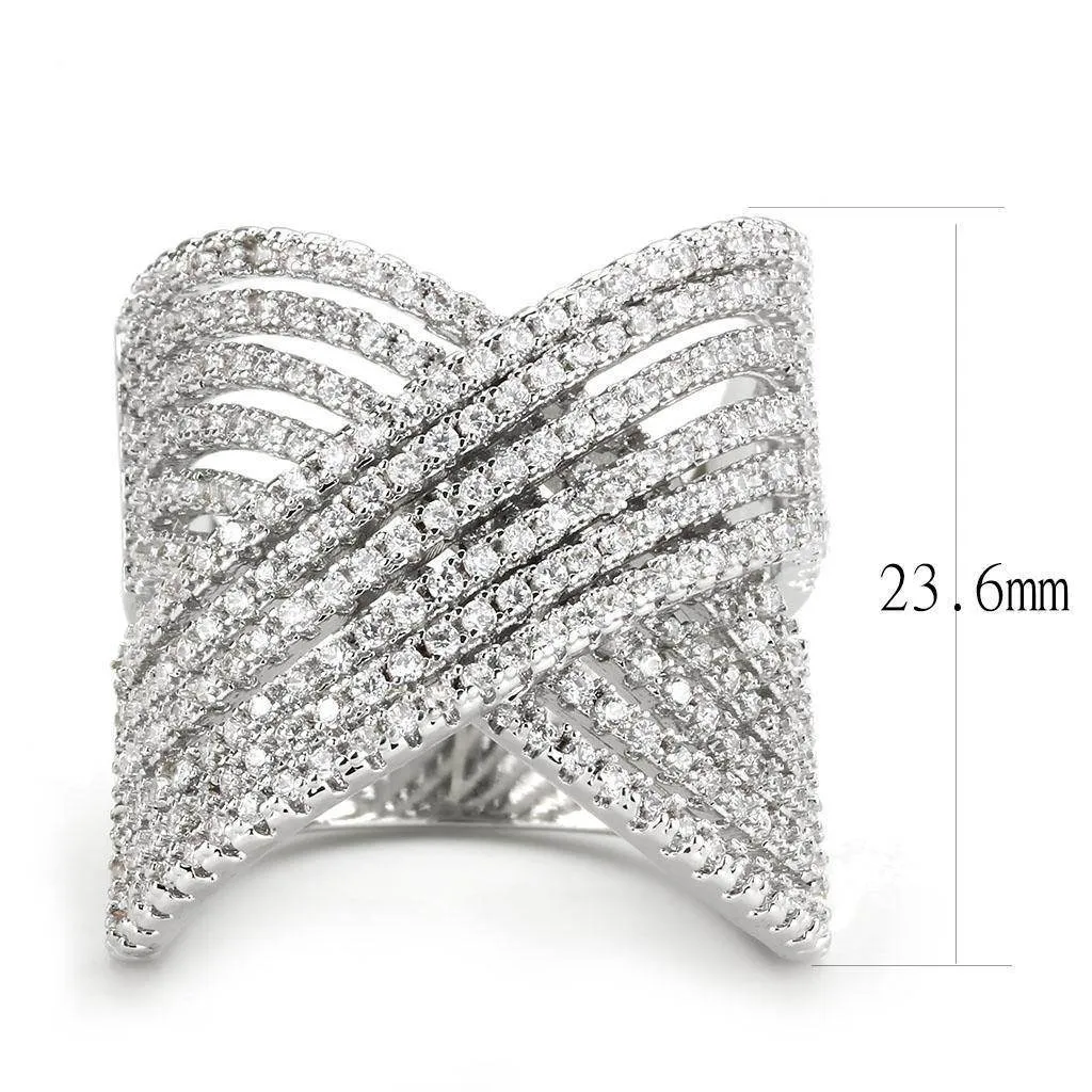 Women's Criss Cross Elegant Ring